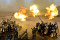 Uy lực dàn pháo phòng không Việt Nam khai hỏa tại trường bắn TB-1