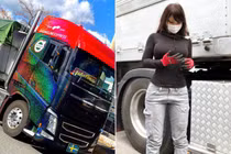 Chiêm ngưỡng nữ tài xế xe tải xinh đẹp, nóng bỏng
