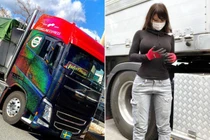 Chiêm ngưỡng nữ tài xế xe tải xinh đẹp, nóng bỏng