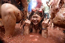 Những khoảnh khắc ấn tượng trong đại chiến cà chua lớn nhất thế giới