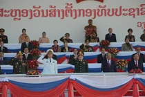 Đại tướng Ngô Xuân Lịch dự Lễ kỷ niệm 70 năm Ngày thành lập QĐND Lào