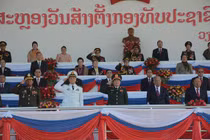 Đại tướng Ngô Xuân Lịch dự Lễ kỷ niệm 70 năm Ngày thành lập QĐND Lào