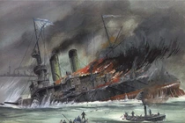 Trận hải chiến "đánh chìm" thiết giáp hạm chở vàng của Nga