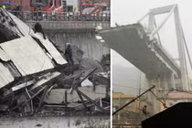 Sập cầu cao tốc ở Italy, 20 phương tiện bị vùi dưới bê tông