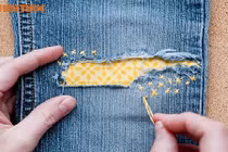 Clip: Mẹo khâu vá siêu dễ làm hồi sinh quần áo bị rách, thủng