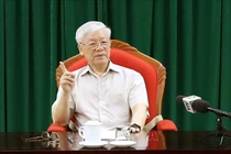 Tổng Bí thư, Chủ tịch nước Nguyễn Phú Trọng chủ trì họp lãnh đạo chủ chốt