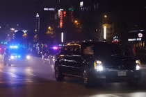 “Quái thú” Cadillac One đã đưa Tổng thống Trump về đến khách sạn Marriott