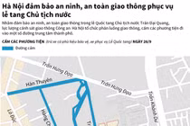 [Infographics] Hà Nội phân luồng giao thông phục vụ lễ Quốc tang