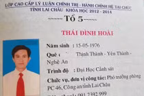 Lộ gia thế "khủng" của Trưởng phòng Cảnh sát Kinh tế Lai Châu dùng bằng cấp 3 giả