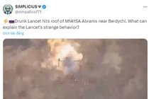 Siêu tăng M1 Abrams không tránh được sự "truy sát" của UAV Lancet