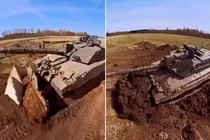 Tới lượt xe tăng Challenger 2 được Ukraine huấn luyện vượt “răng rồng”