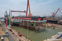 Tàu sân bay Trung Quốc mang tên Phúc Kiến được hạ thủy