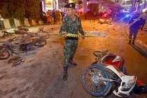 Hình ảnh ban đầu vụ nổ bom rung chuyển trung tâm Bangkok