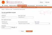 Hướng dẫn nộp phạt vi phạm giao thông trực tuyến