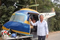 Thú vị trực thăng tự chế từ xe máy cũ chỉ chạy không bay