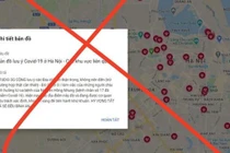 Sự thật về bản đồ dịch COVID-19 tại Hà Nội trên mạng internet