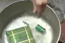 Mẹo hay nhận biết bánh chưng "luộc pin"