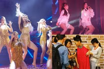 Sao Việt "vác bụng bầu" lên sân khấu "quẩy" khiến ai cũng thót tim