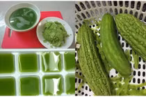 Lấy nước mướp đắng đông đá rồi thoa lên mặt, công dụng bất ngờ