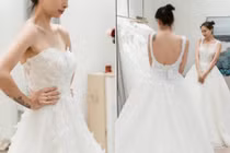 Các cô dâu Vbiz khoe hình xăm độc lạ khi mặc váy cưới