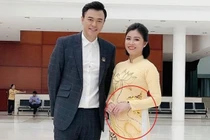 MC Hoàng Linh lộ bụng lùm lùm, dính nghi vấn có bầu