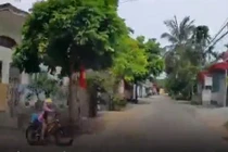 Video: Bé trai đi xe đạp lao ra từ ngõ, suýt bị xe đâm