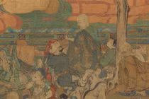 Phóng to bức tranh Đức Phật nhập Niết bàn: Chỉ 2 người không đau khổ 