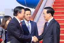 Lễ đón Chủ tịch nước Võ Văn Thưởng tại Sân bay Bắc Kinh