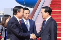 Lễ đón Chủ tịch nước Võ Văn Thưởng tại Sân bay Bắc Kinh