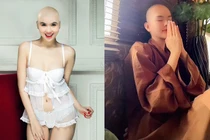 Cận cảnh Ngọc Trinh của Vũ Khắc Tiệp cạo đầu và nàng WAGs xuống tóc