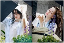 Địch Lệ Nhiệt Ba xuất hiện với mái tóc ướt rối bời gây sốt 