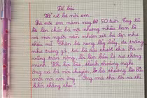 Nhóc lớp 2 tả tình yêu ông bà nội, câu chốt choáng váng