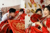 Chú rể không bế nổi cô dâu nhưng có một phản ứng bất ngờ 