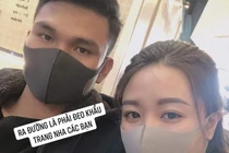 Bạn gái Văn Hậu, Văn Toàn đeo khẩu trang, lo lắng vì dịch corona