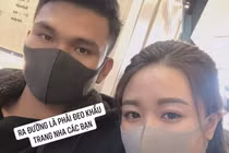 Bạn gái Văn Hậu, Văn Toàn đeo khẩu trang, lo lắng vì dịch corona