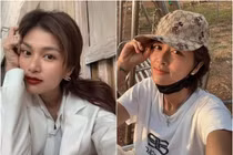 "Hoa hậu đông con nhất Việt Nam" đen nhẻm khi về quê cày cuốc