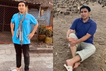 MC Quyền Linh đi dép tổ ong mua cả hộp vàng dịp đầu năm