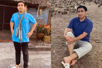 MC Quyền Linh đi dép tổ ong mua cả hộp vàng dịp đầu năm