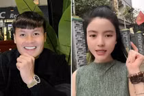 Bạn gái Quang Hải vui vẻ quay clip trước cổng nhà bạn trai