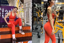 Siêu mẫu Anh Thư check-in phòng tập gym, khoe cận body