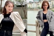 Hồng Diễm và Huyền Lizzie mặc đơn giản nhưng hack tuổi trẻ trung