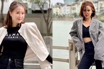 Hồng Diễm và Huyền Lizzie mặc đơn giản nhưng hack tuổi trẻ trung