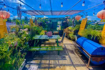 Cô giáo chi 50 triệu đồng biến sân thượng thành chốn nghỉ dưỡng