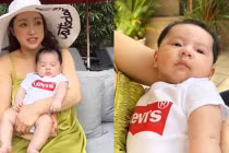 Bà xã Chi Bảo khoe khoảnh khắc đáng yêu của con trai