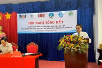 Phó Chủ tịch VUSTA Phạm Ngọc Linh dự tổng kết dự án Bảo vệ khí hậu và rừng ngập mặn