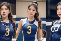 Fan truy tìm mỹ nữ mặc bikini chơi bóng chuyền trong nhà 