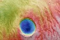 Chiêm ngưỡng miệng núi lửa có hình con mắt tuyệt đẹp trên sao Hỏa