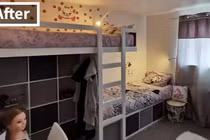 Bà mẹ thiết kế lại phòng ngủ cho 3 con gái rộng rãi, đẹp hơn