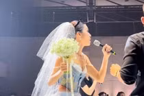 Minh Tú bị nghi có tin vui vì chi tiết này trong đám cưới