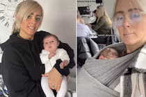 Bà mẹ bất chấp lệnh cấm vẫn mang con nhỏ tới giảng đường